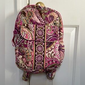 Vera Bradley Very Berry Paisley, Adjustable Backpack. Like New Condition
